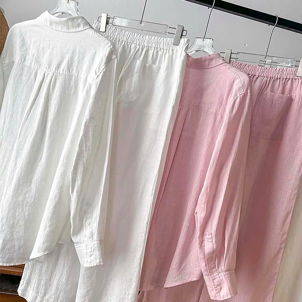 QUẦN ỐNG THẲNG MAY ĐO BẰNG VẢI LINEN