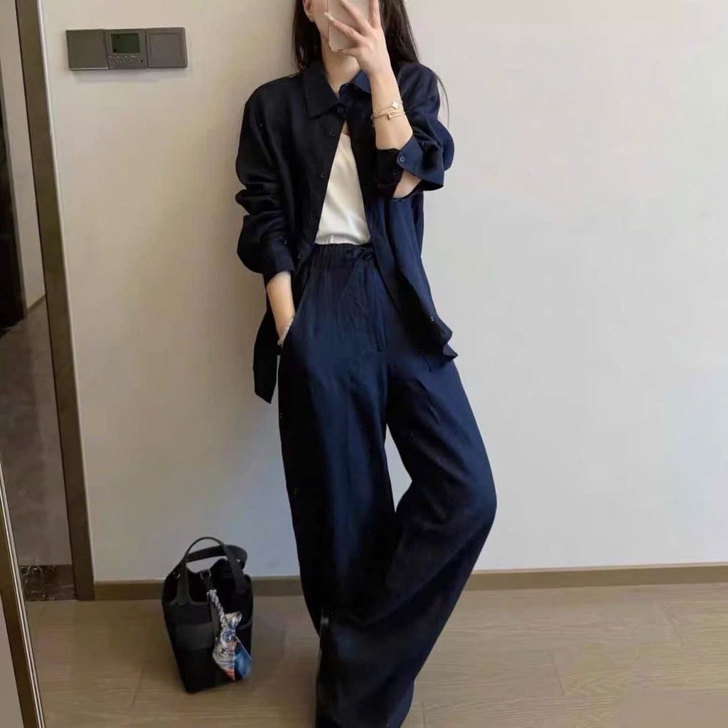 QUẦN ỐNG THẲNG MAY ĐO BẰNG VẢI LINEN
