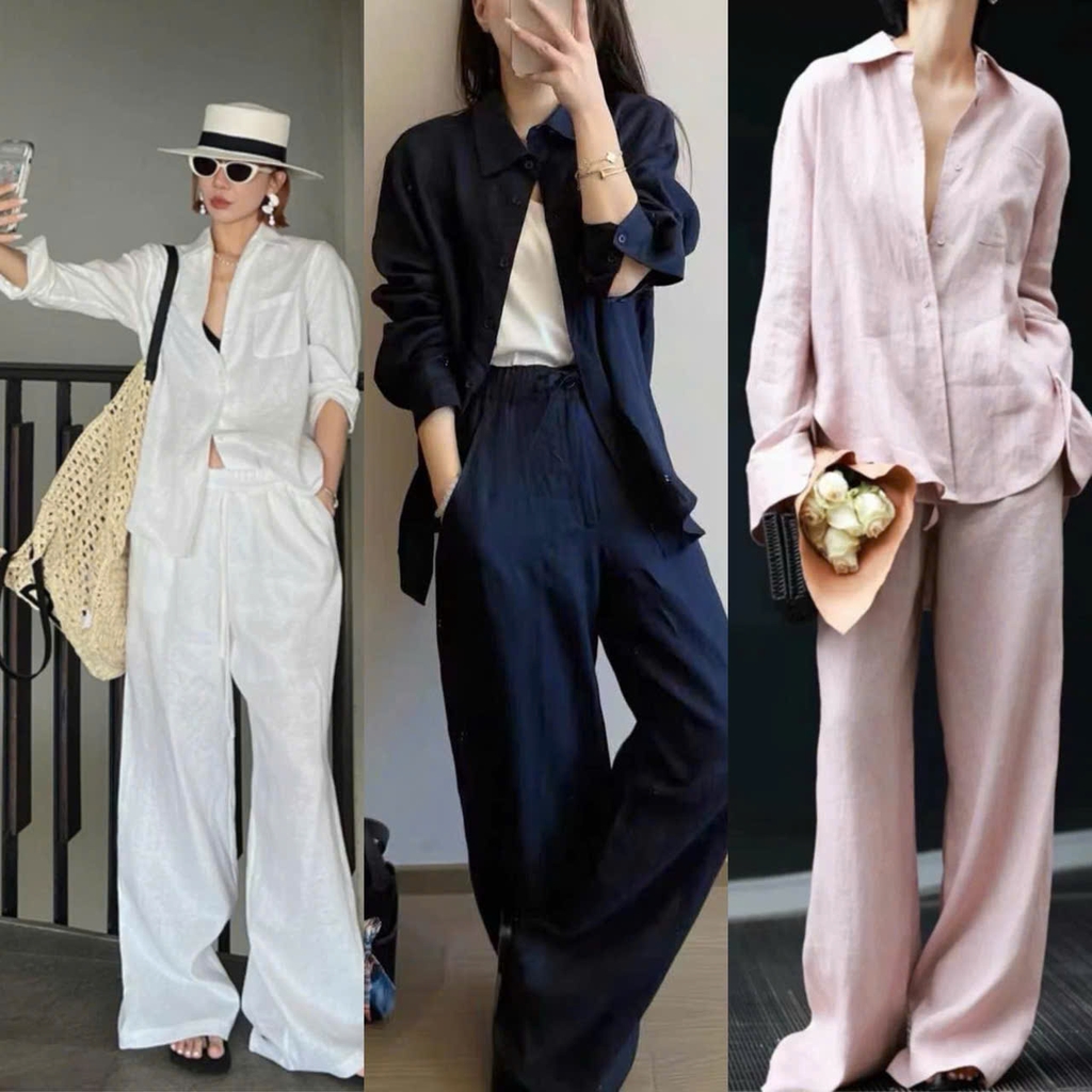 QUẦN ỐNG THẲNG MAY ĐO BẰNG VẢI LINEN
