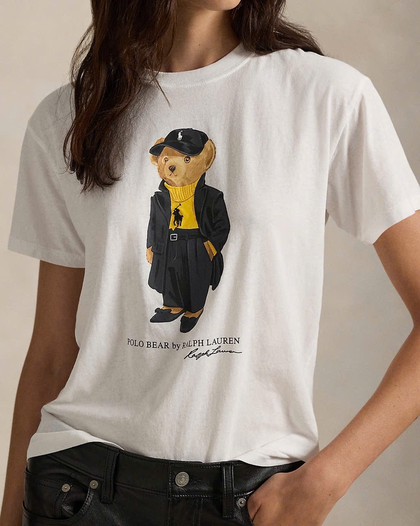 Áo thun cotton jersey Polo Bear