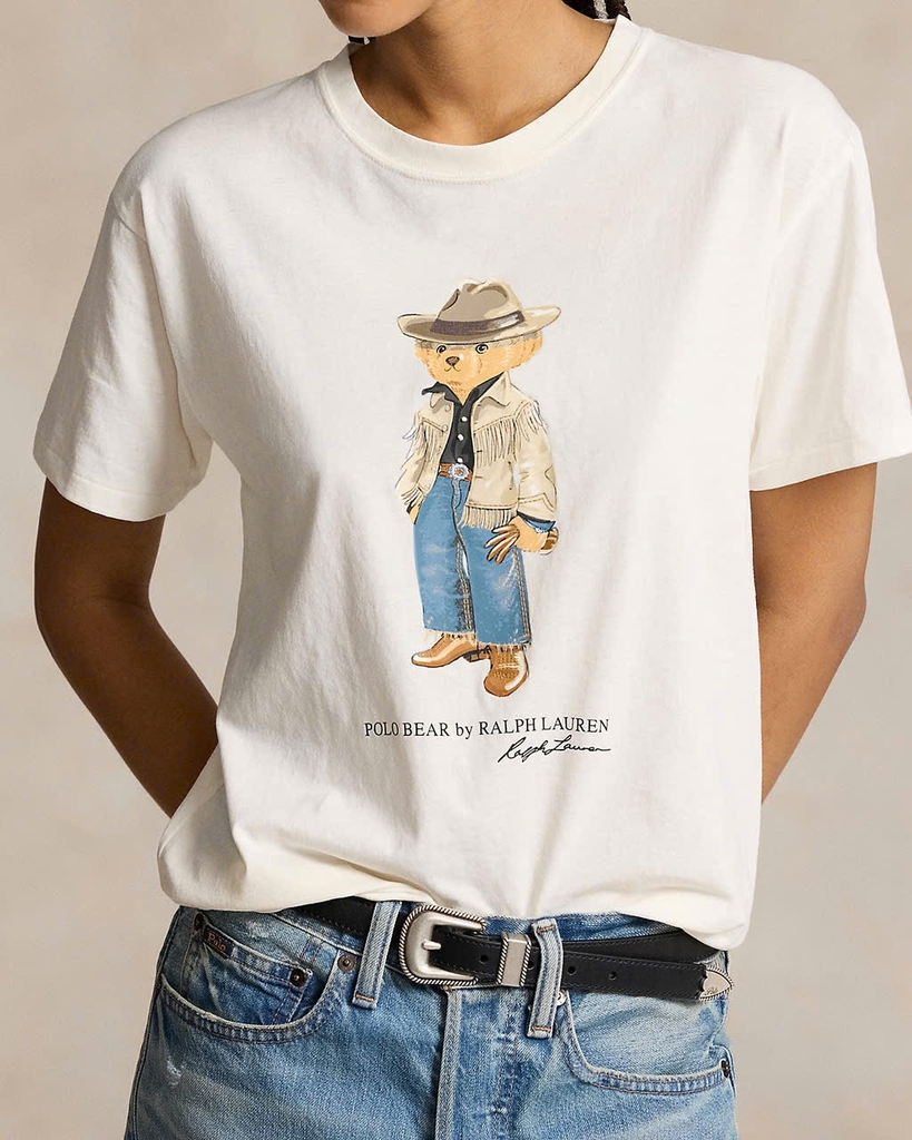 Áo thun cotton jersey Polo Bear