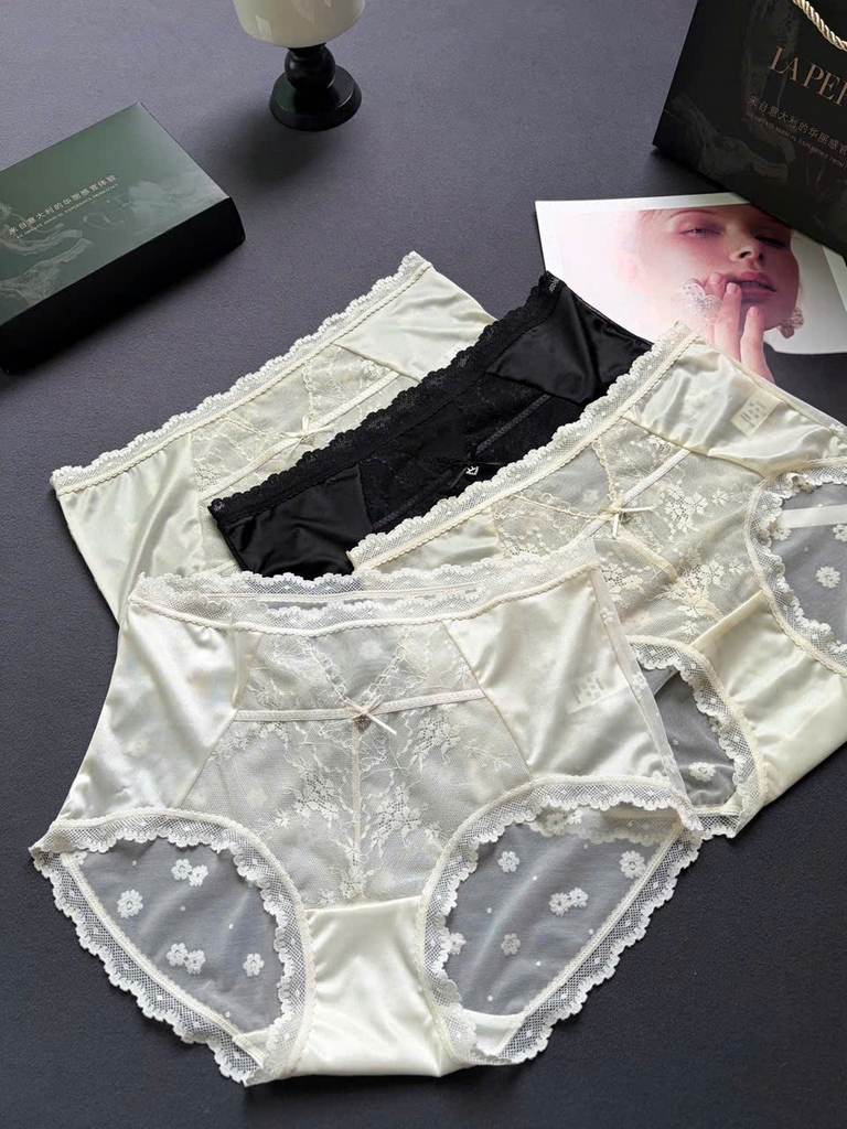Set quần chip LAPERLA ren hộp 4c Freesize