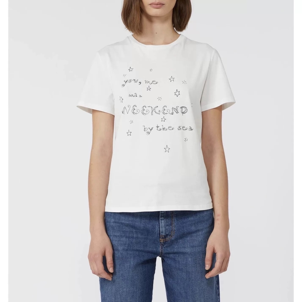 Tshirt MAXMARA họa tiết ngôi sao trắng