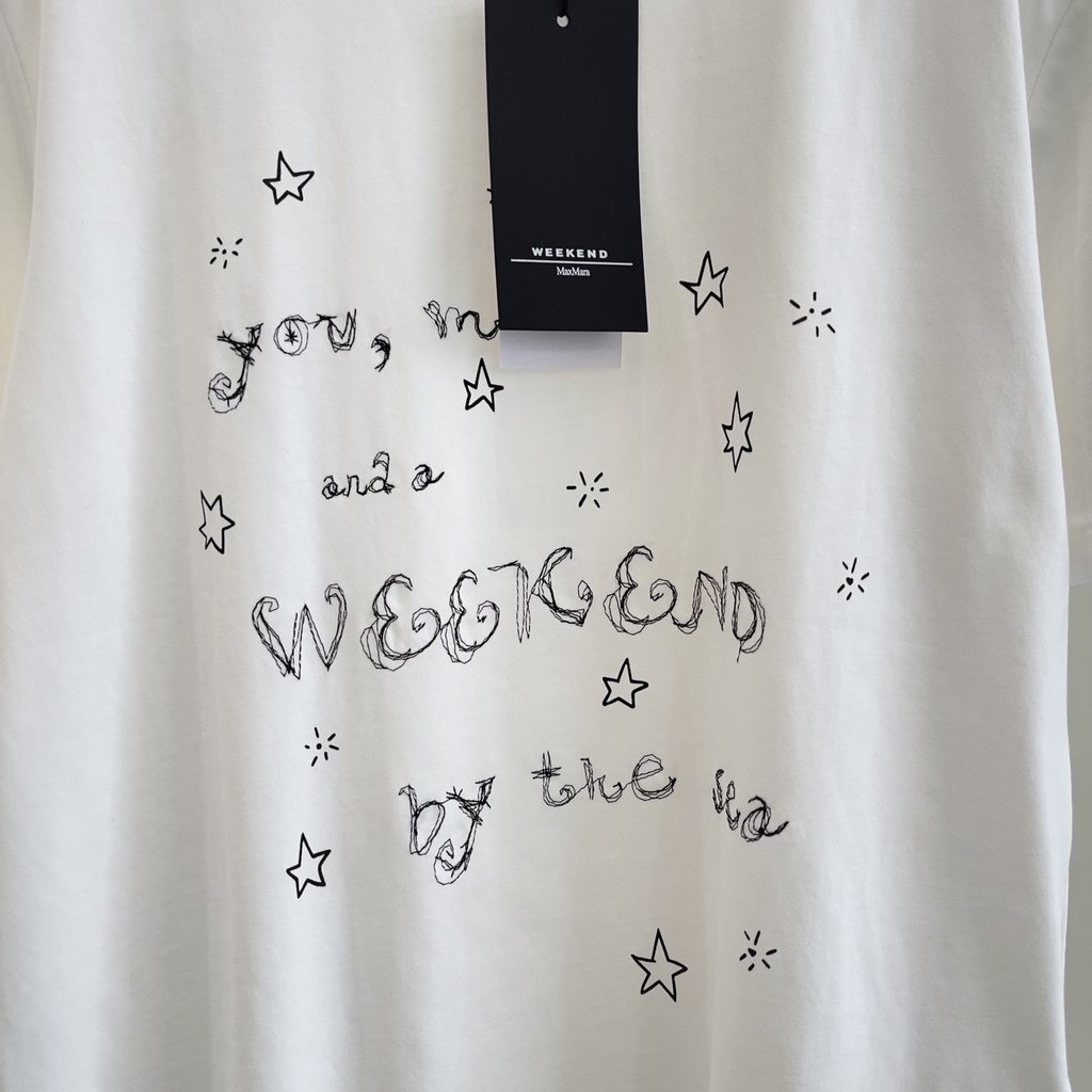 Tshirt MAXMARA họa tiết ngôi sao trắng
