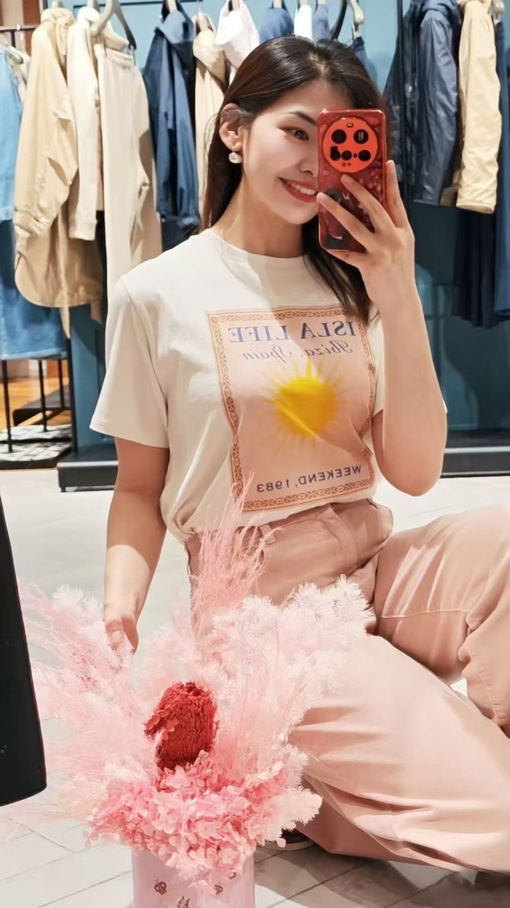 TSHIRT MAX MARA HOA MẶT TRỜI