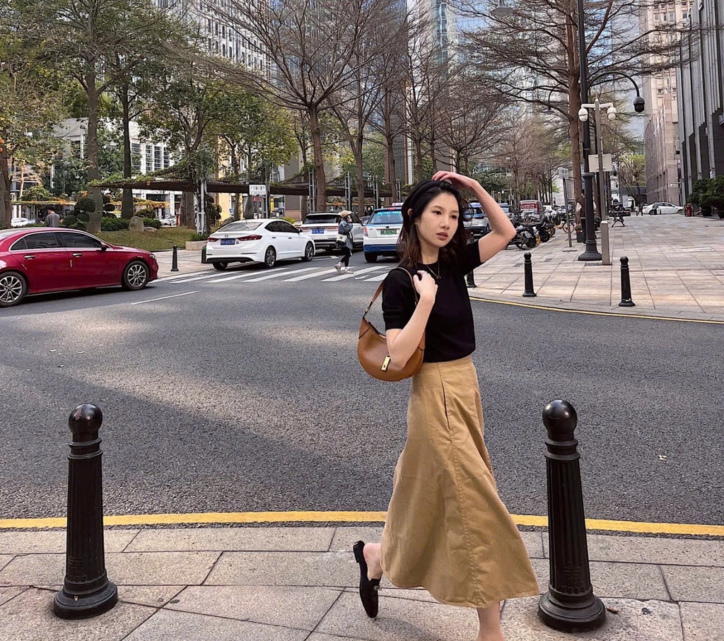Túi Polo ID calfskin mini shoulder bag