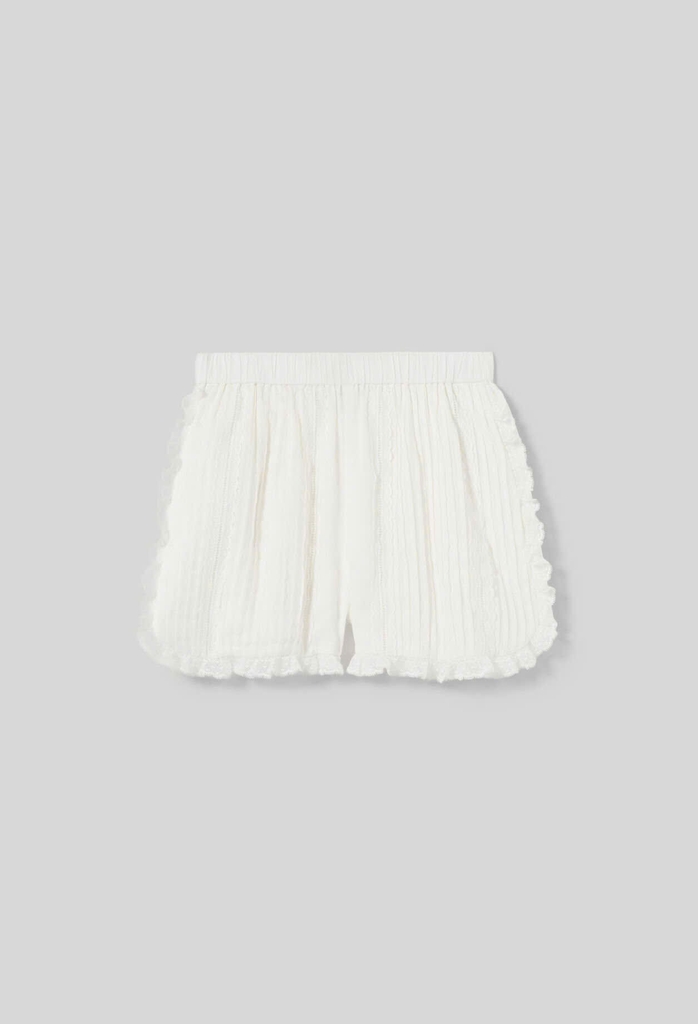 Set Claudie Pierlot trắng đáp ren Áo +Short