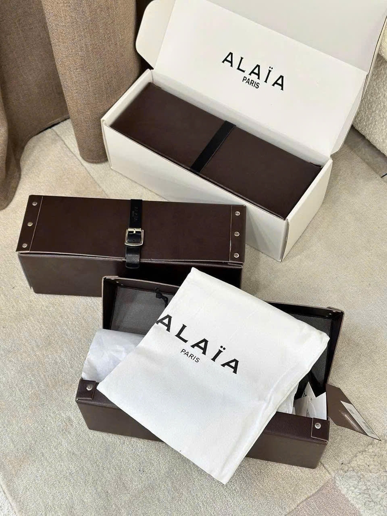 Giày ALAIA Beaded mesh Ballerinas Flats - Bản bling