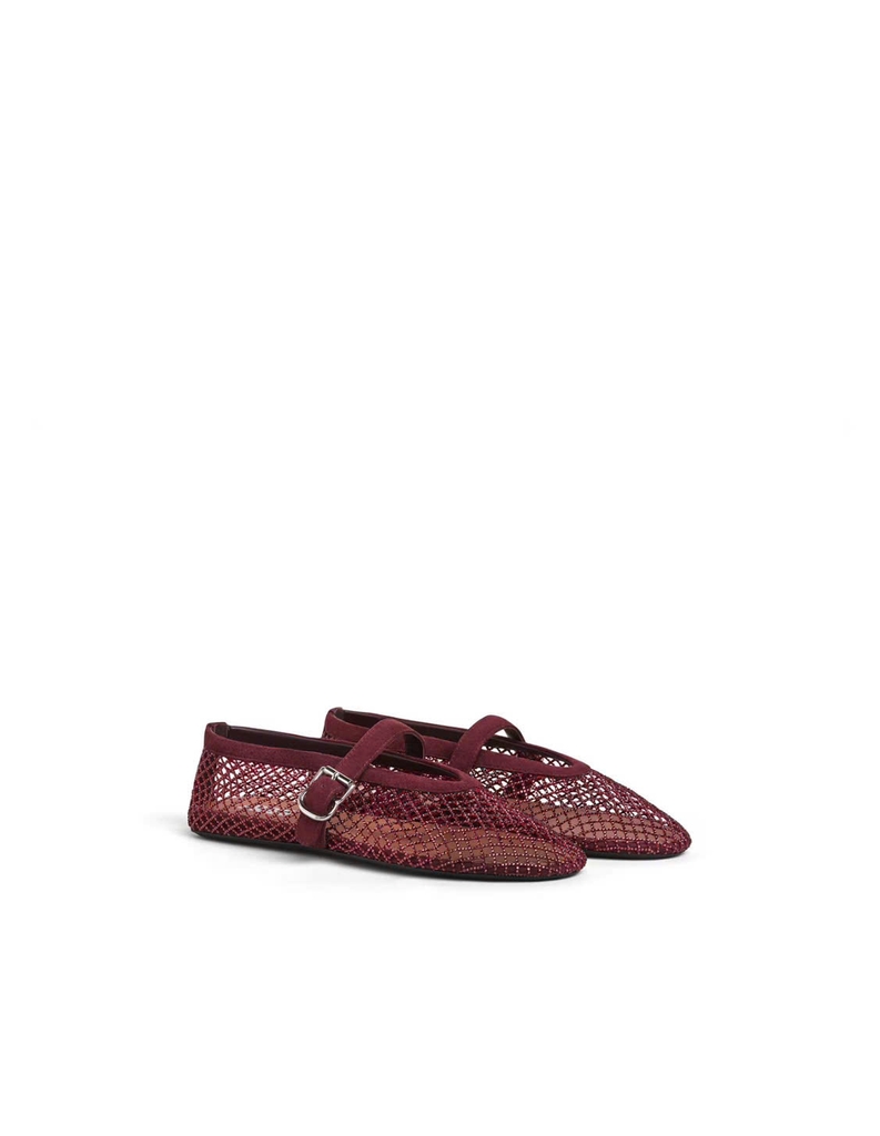Giày ALAIA Beaded mesh Ballerinas Flats - Bản bling