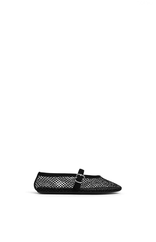 Giày ALAIA Beaded mesh Ballerinas Flats - Bản bling