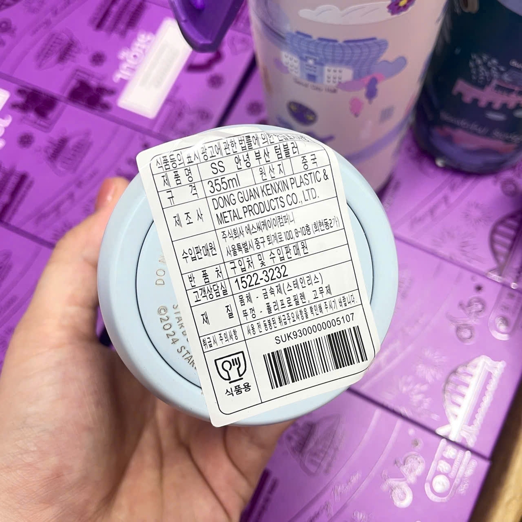 Bình giữ nhiệt 550ml Starbucks bản KOREAN 4 màu