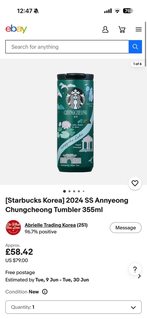 Bình giữ nhiệt 550ml Starbucks bản KOREAN 4 màu