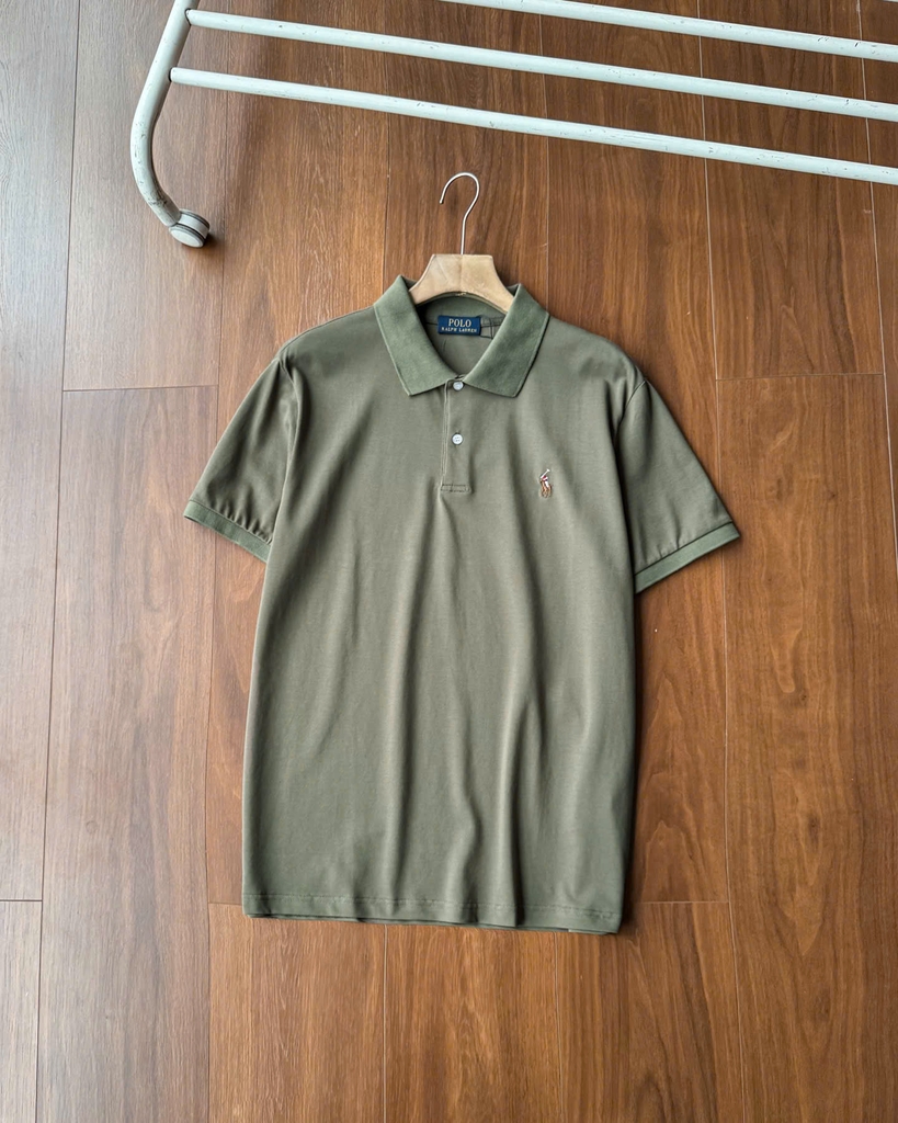 Áo nam Polo RL cổ bẻ logo thêu màu