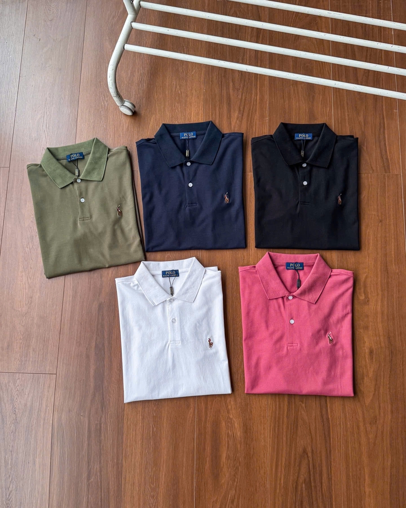 Áo nam Polo RL cổ bẻ logo thêu màu