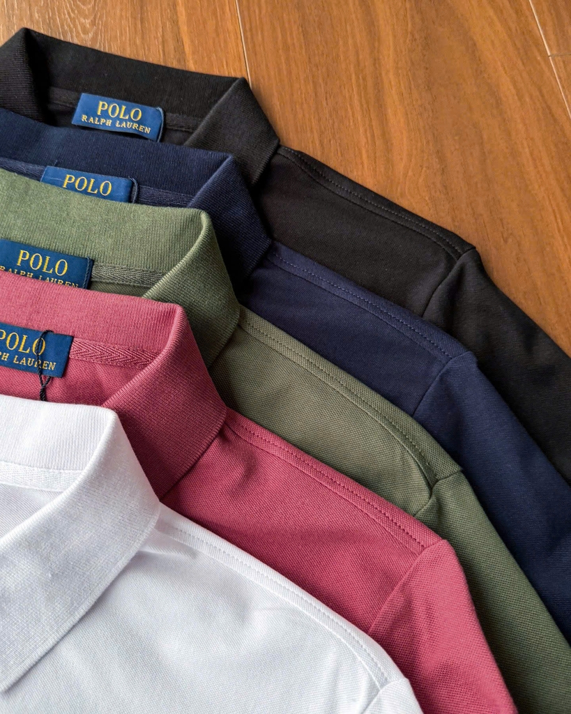 Áo nam Polo RL cổ bẻ logo thêu màu