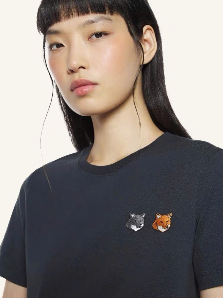 Tshirt Maison Kitsune logo 2 cáo