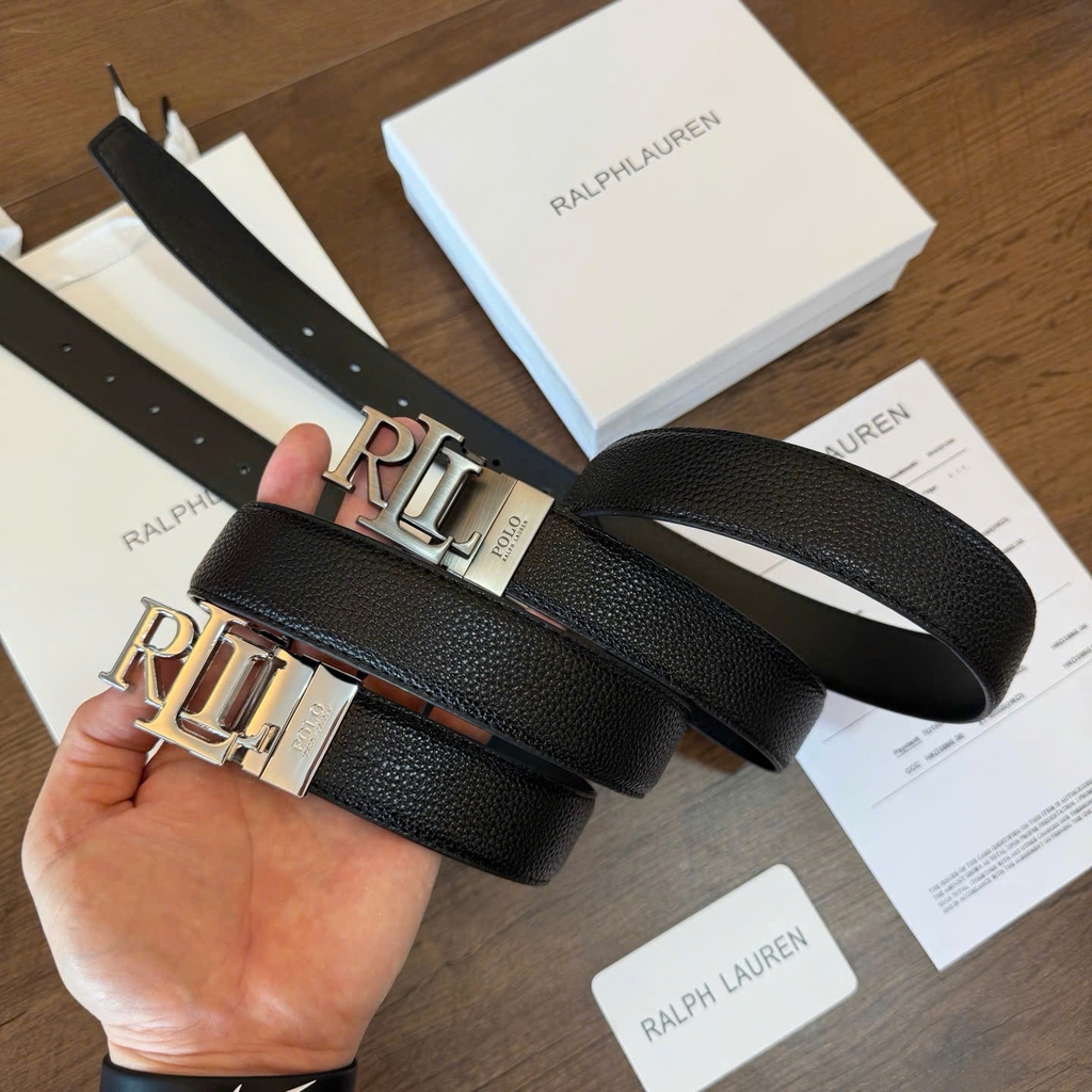 Belt POLO dây da sần 2 màu