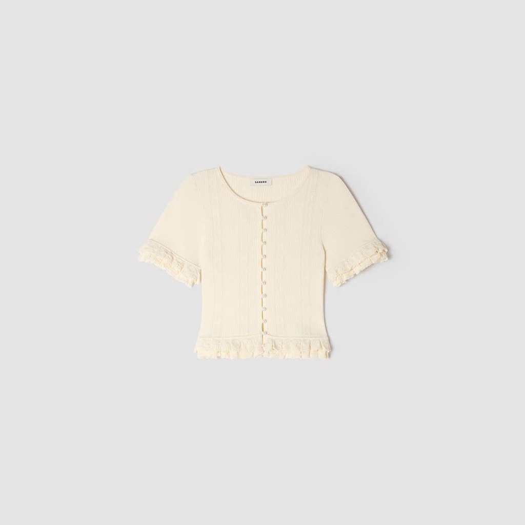 ÁO KHOÁC CARDIGAN DỆT KIM XẾP NẾP