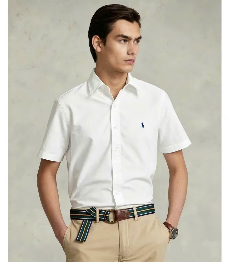 Sơ mi nam Polo RL ngắn tay 100% COTTON 5 màu