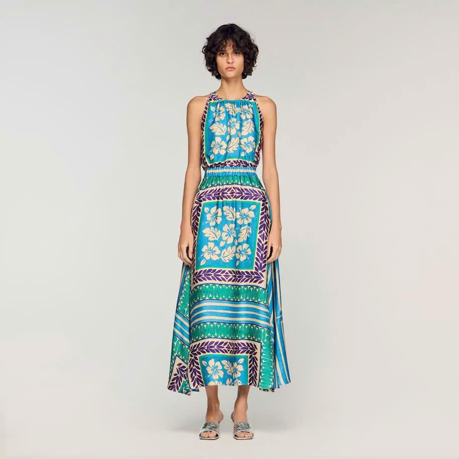 Đầm maxi hoạ tiết floral