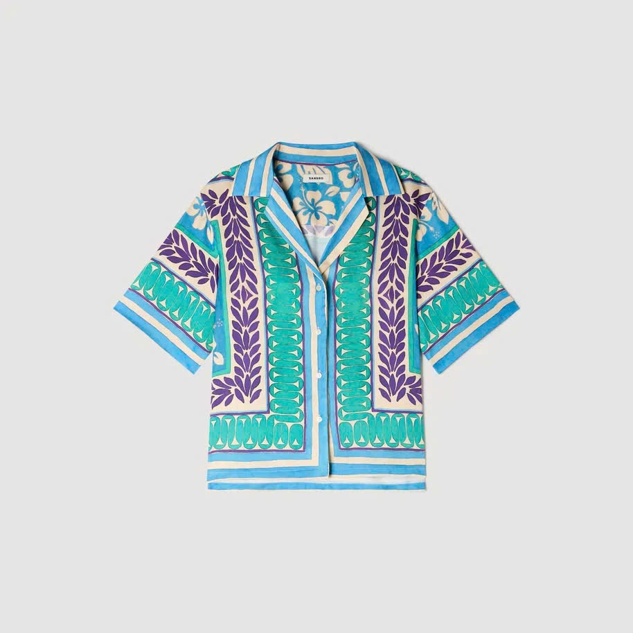 Áo sơ mi in hoạ tiết floral