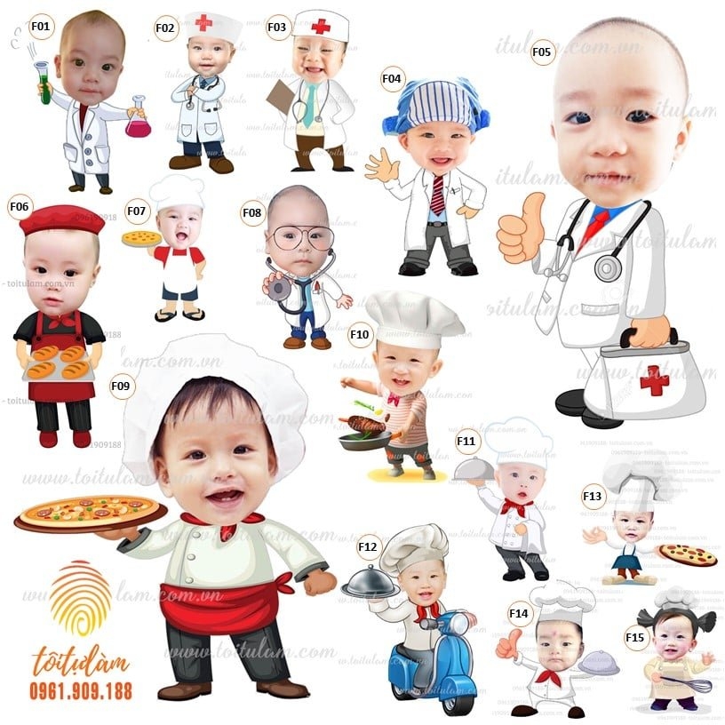 Chibi Chủ Đề Đầu Bếp