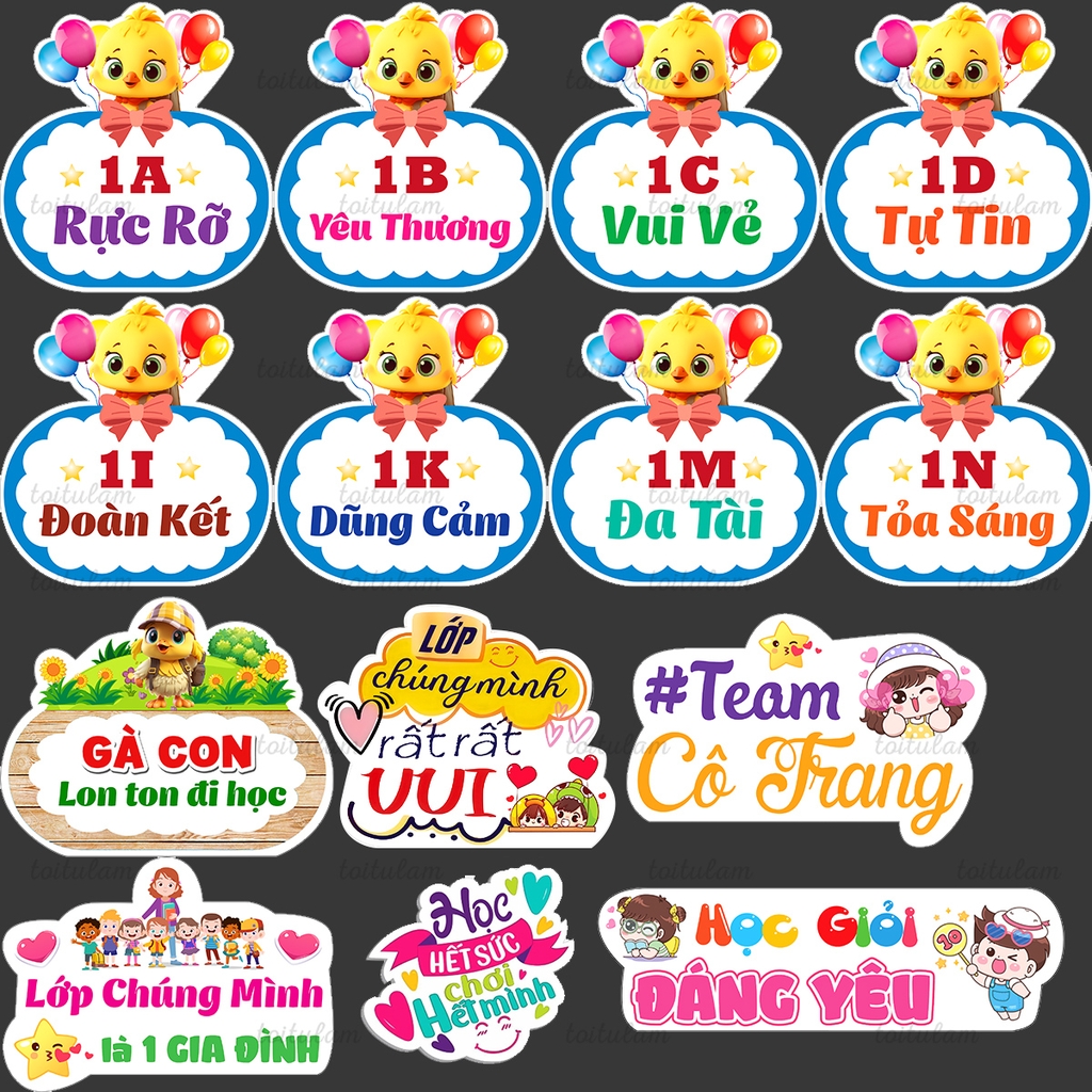 Hashtag chào đón bé yêu vào lớp một