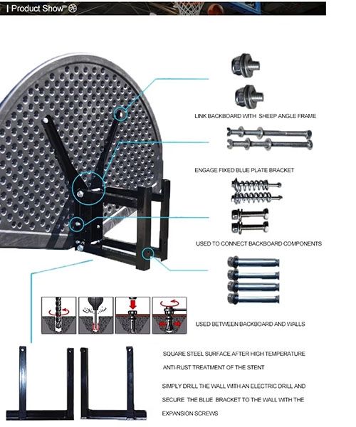 Bảng rổ treo tường nhập khẩu nhập khẩu SBA006B