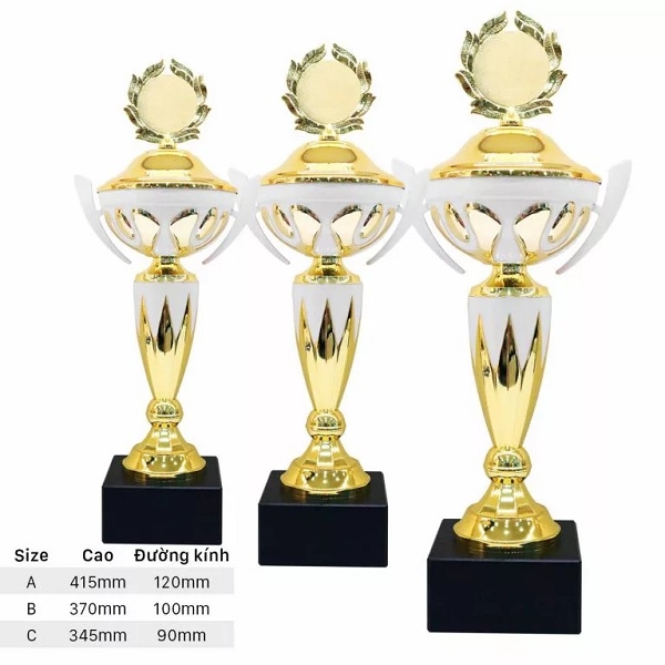 Cúp kim loại vàng MLG1009