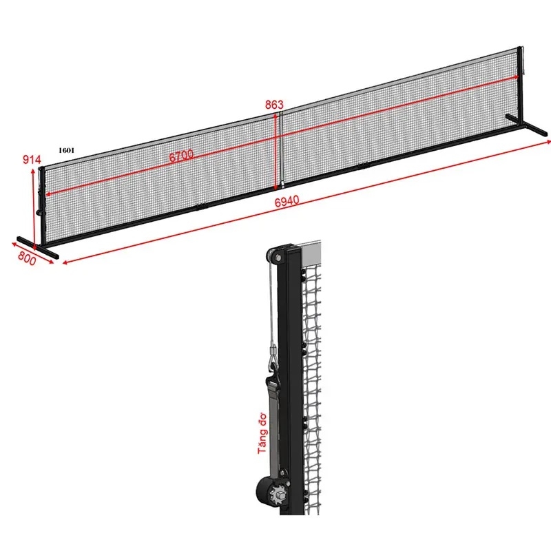 Trụ Pickleball Vifa 303701-P