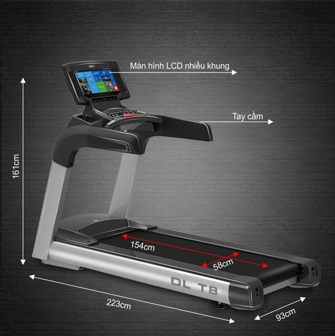 Máy Chạy Bộ Điện Đa Năng DLT-8