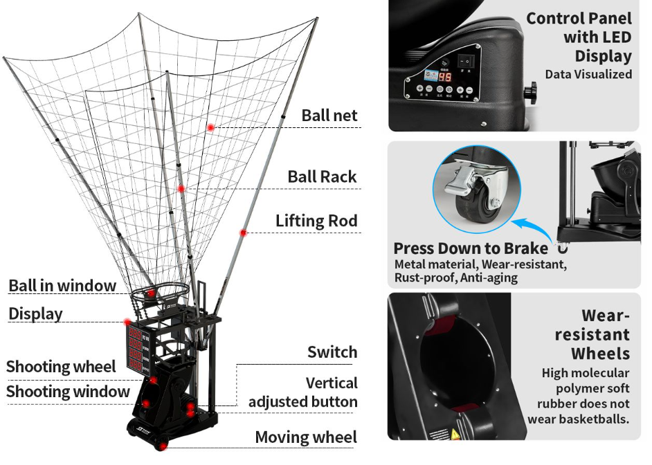 Máy Bắn Bóng Rổ SIBOASI K2100A