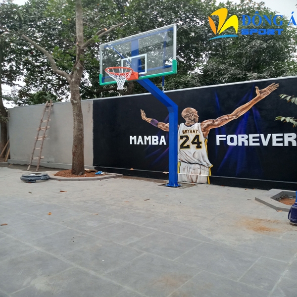 Trụ bóng rổ cố định bảng kính cường lực DA-03