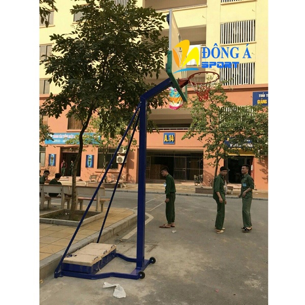 Trụ bóng rổ di động bảng kính cường lực DA-04