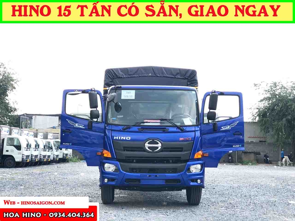 Bảng giá xe tải Hino 15 tấn thùng bạt mới nhất 2022