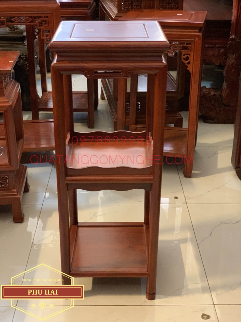 Đôn gỗ mặt vuông cao 80 x 30