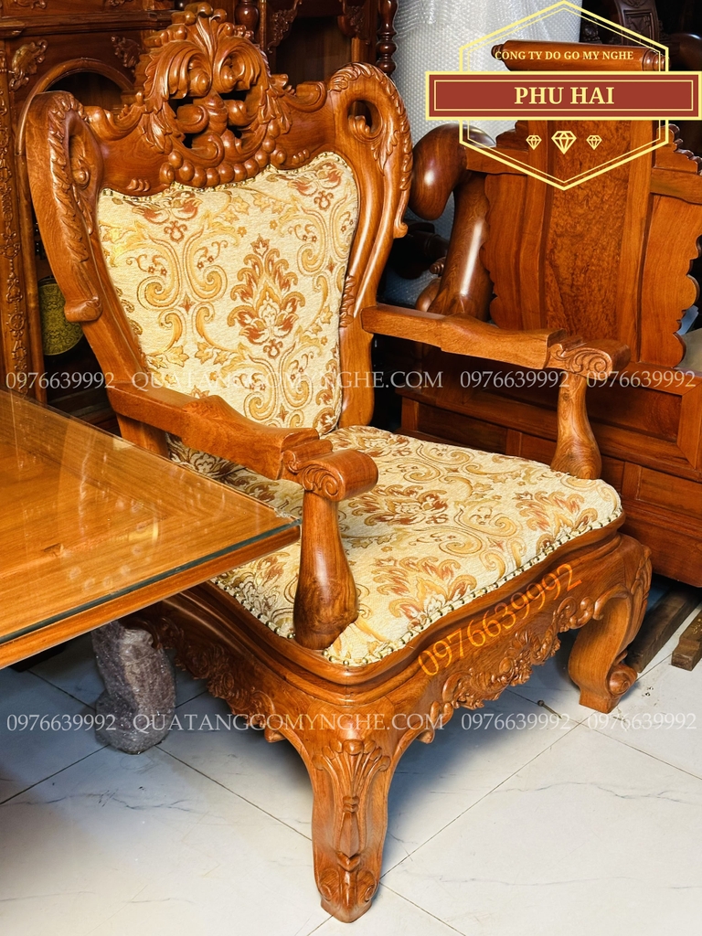Ghế lãnh đạo gỗ tự nhiên