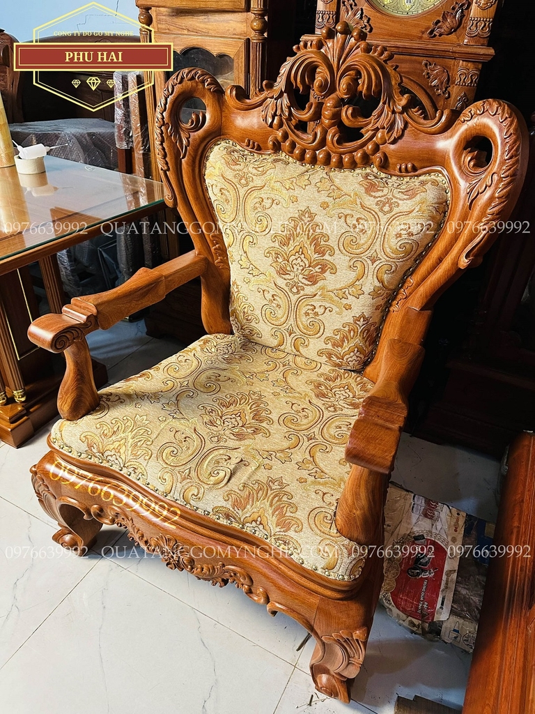 Ghế lãnh đạo gỗ tự nhiên