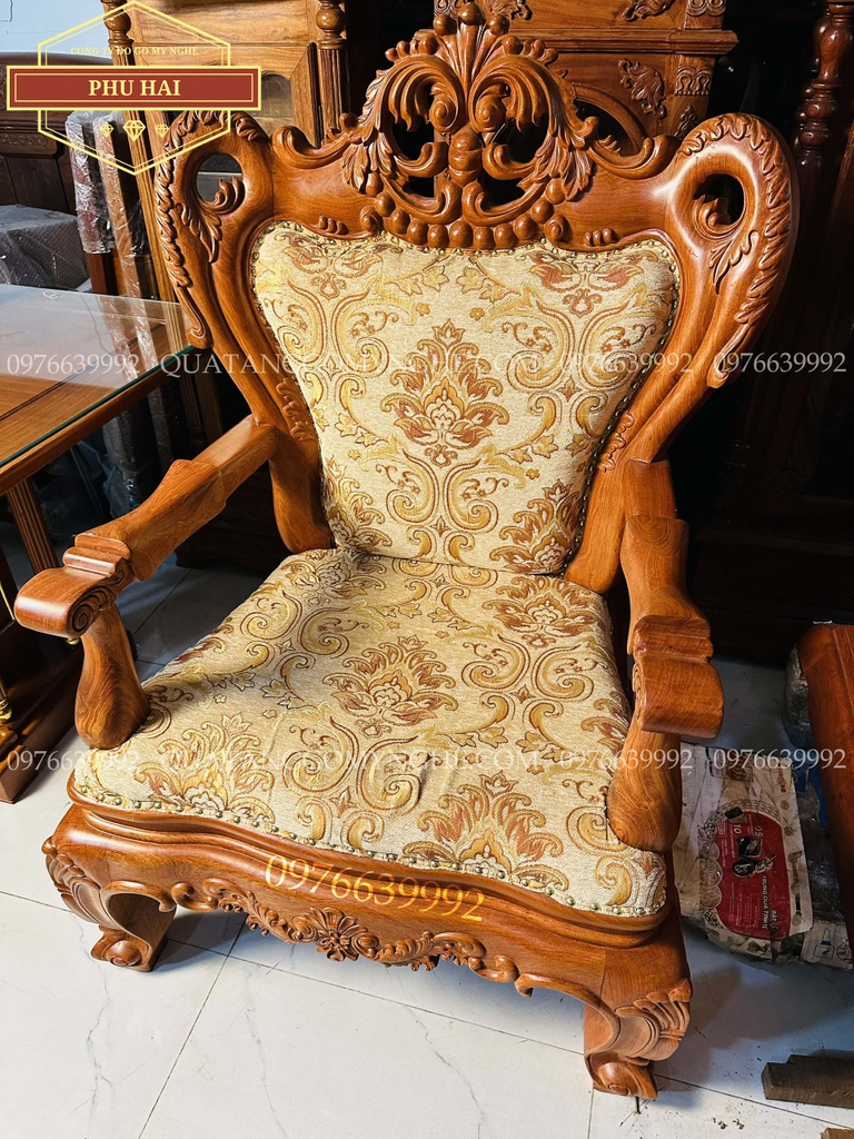 Ghế lãnh đạo gỗ tự nhiên