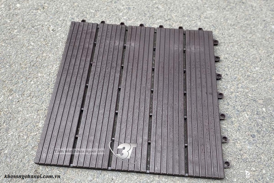 Sàn Nhựa Nguyên Khối Ngoài Trời 3T