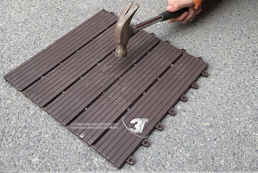 Sàn Nhựa Nguyên Khối Ngoài Trời 3T