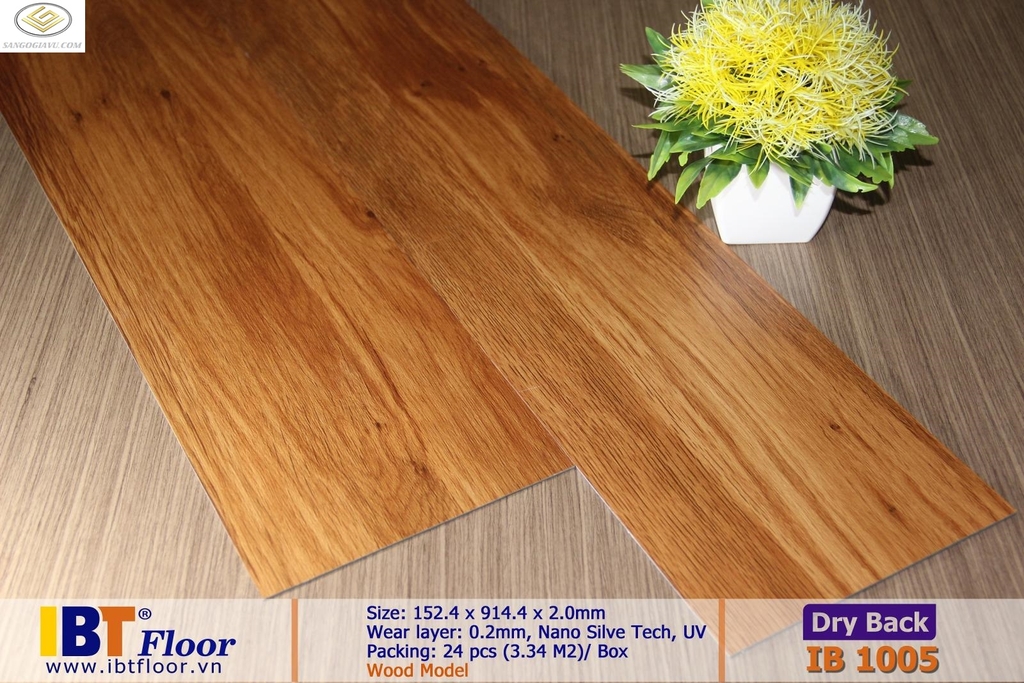 Sàn Nhựa Dán Keo Vân Gỗ IB1005