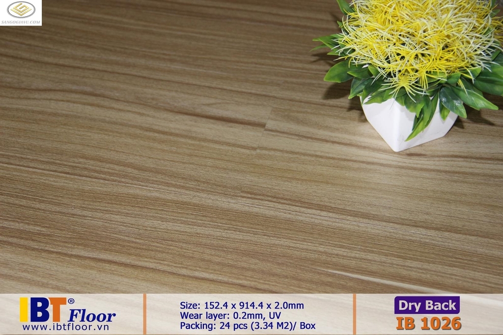 Sàn Nhựa Dán Keo Vân Gỗ IB1026