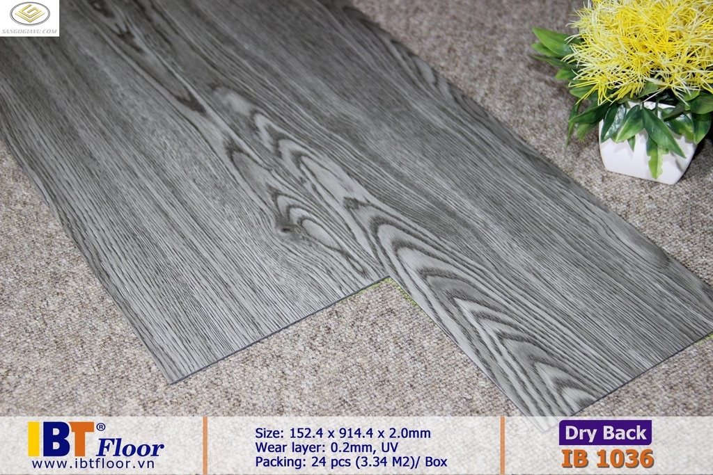 Sàn Nhựa Dán Keo Vân Gỗ IB1036