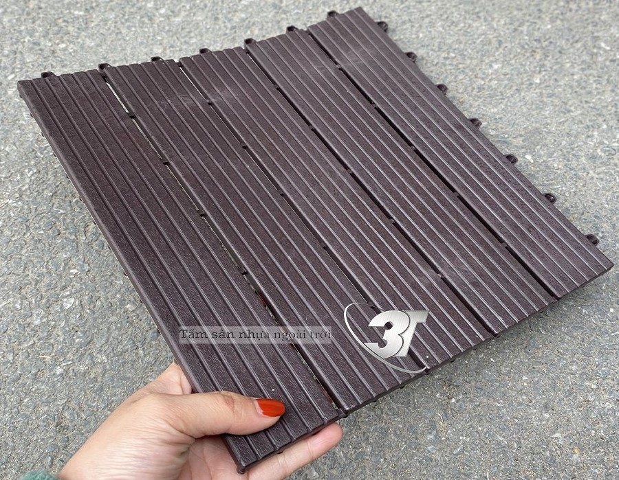 Sàn Nhựa Nguyên Khối Ngoài Trời 3T