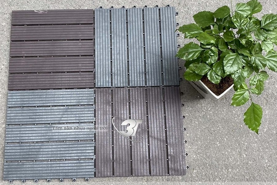 Sàn Nhựa Nguyên Khối Ngoài Trời 3T