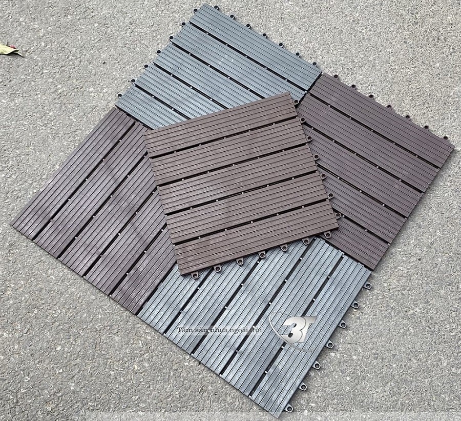 Sàn Nhựa Nguyên Khối Ngoài Trời 3T