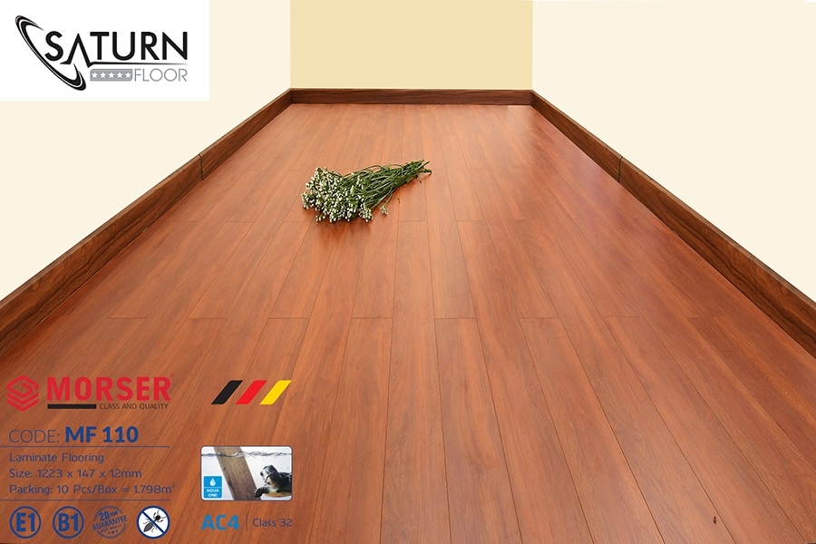 Sàn Gỗ Morser Cốt Trắng 12mm MF110