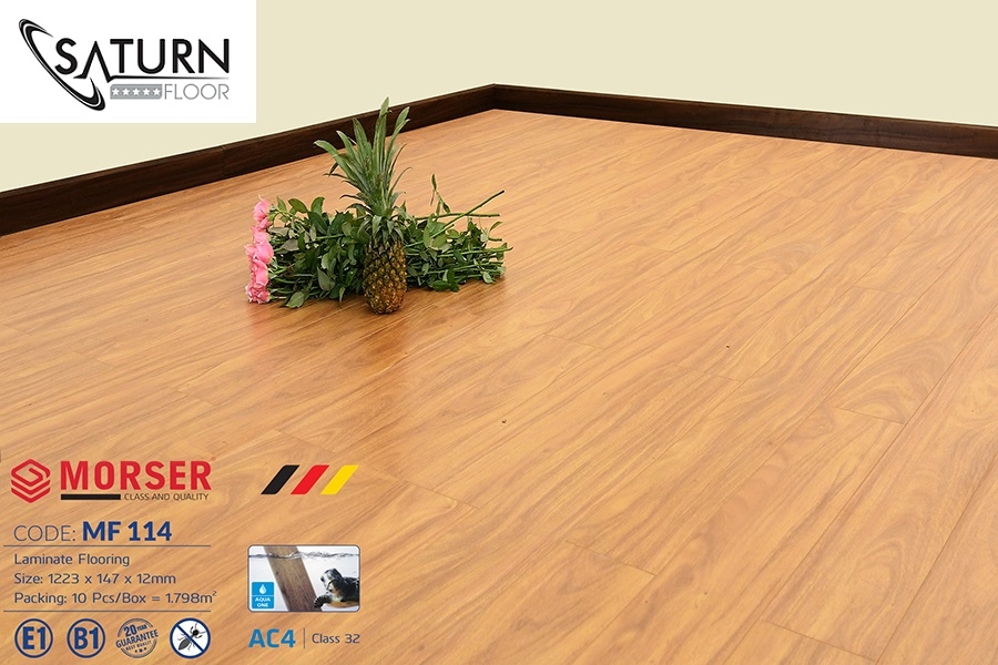 Sàn Gỗ Morser Cốt Trắng 12mm MF114