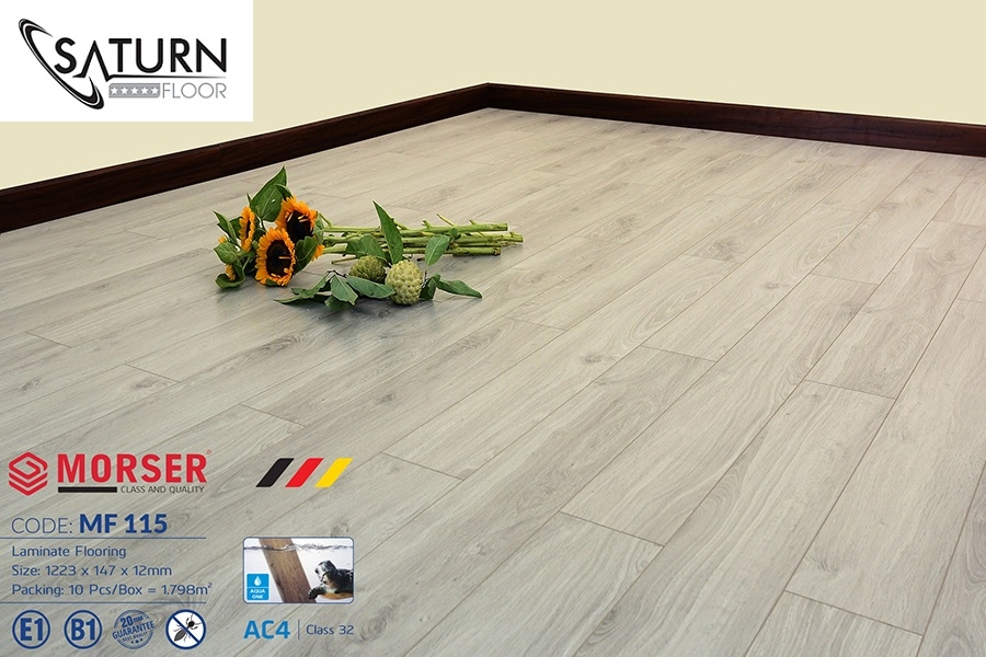 Sàn Gỗ Morser Cốt Trắng 12mm MF115
